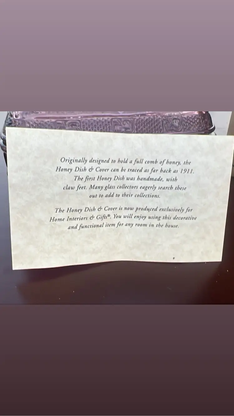 Vintage Beehive Honey Dish W/ Lid & original Box