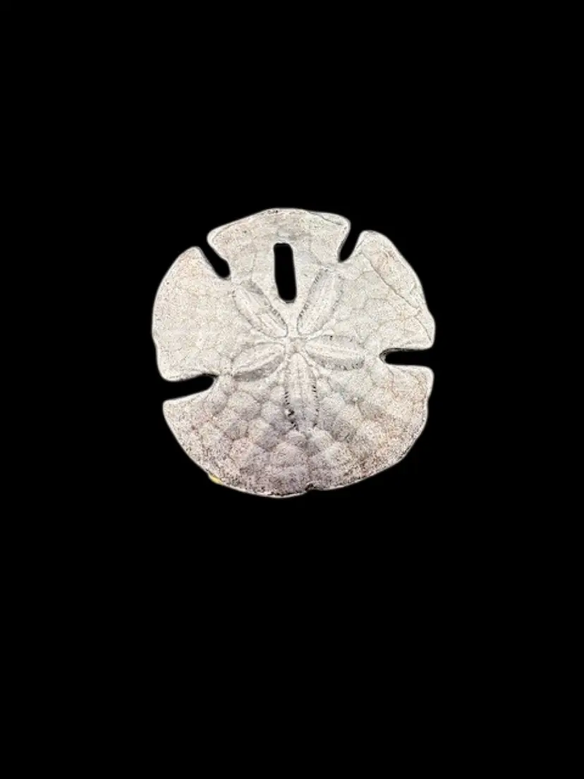 Vintage Metzke Pewter Sand Dollar Brooch 1.75" x 1.75"