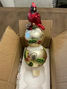 Kurt S. Adler Mercury Glass Christmas Tree Topper