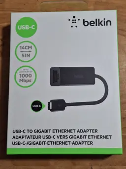 Belkin USB-C to Gigabit Ethernet Adapter