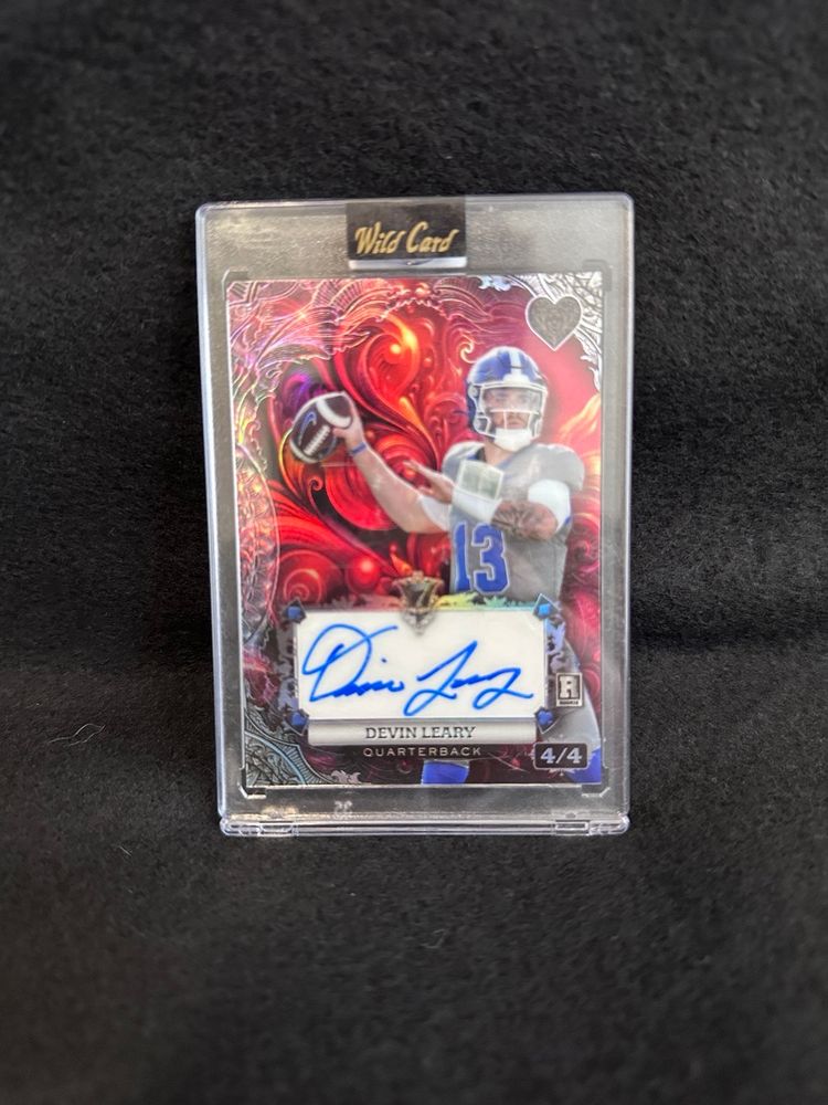 Devin Leary Auto Wild Card /4