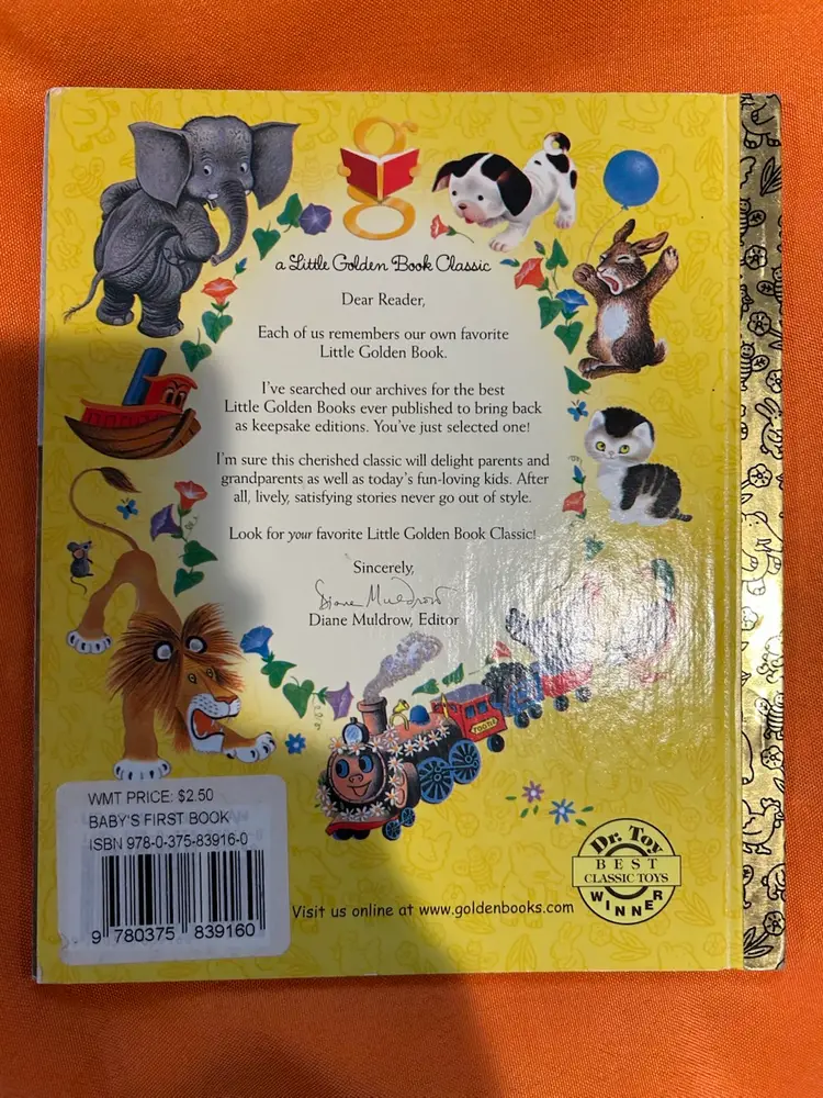 Babys First Book (Little Golden Book) by Garth Williams 1987c