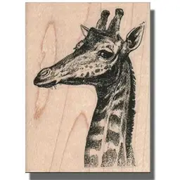 Giraffe Rubber Stamp