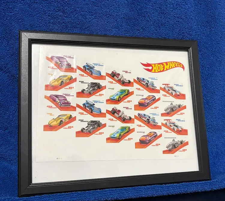 2018  Full Sheet 20 Forever Hot Wheels US Postage Stamps