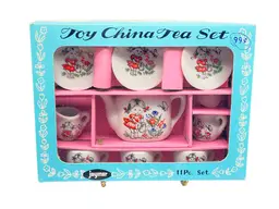 Vintage JAYMAR Tea Set 11 Piece Toy Set Porcelain China in Box, Made in Japan