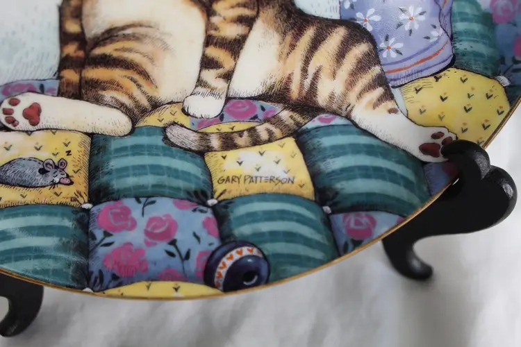 Gary Patterson Comical Cats Collector’s Plate CAT NAP Danbury Mint 1992 #C1675