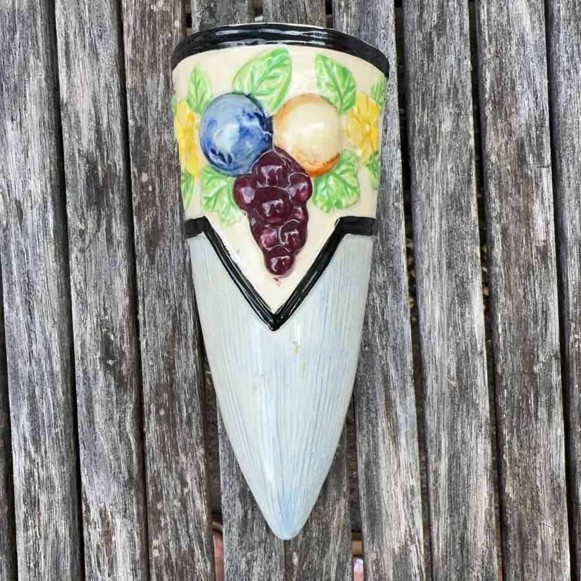 🍊Art Deco Fruit Vintage Wall Pocket