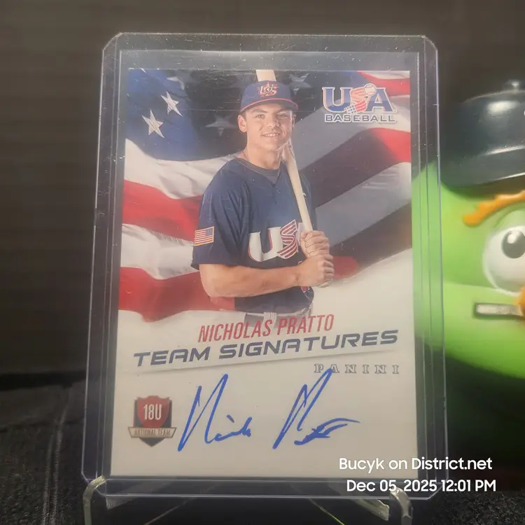 2015 Team USA Auto - Nicholas Pratto Kansas City Royals 53/499