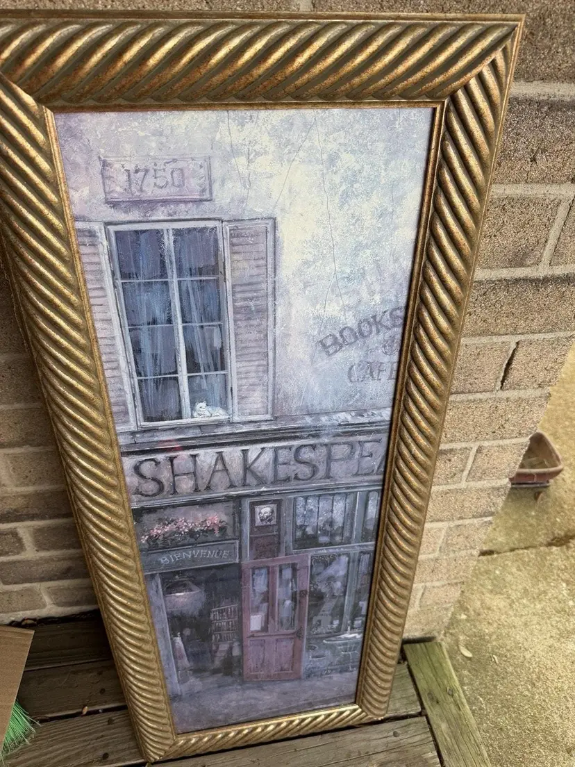Ruanne Manning Shakespeare Cafe Art Print: Literary Wall Decor (40x16 Inches)