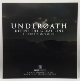 10 count 2006 Underoath Define The Great Line promo static window cling sticker lot
