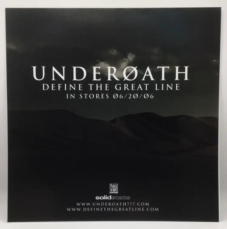 10 count 2006 Underoath Define The Great Line promo static window cling sticker lot