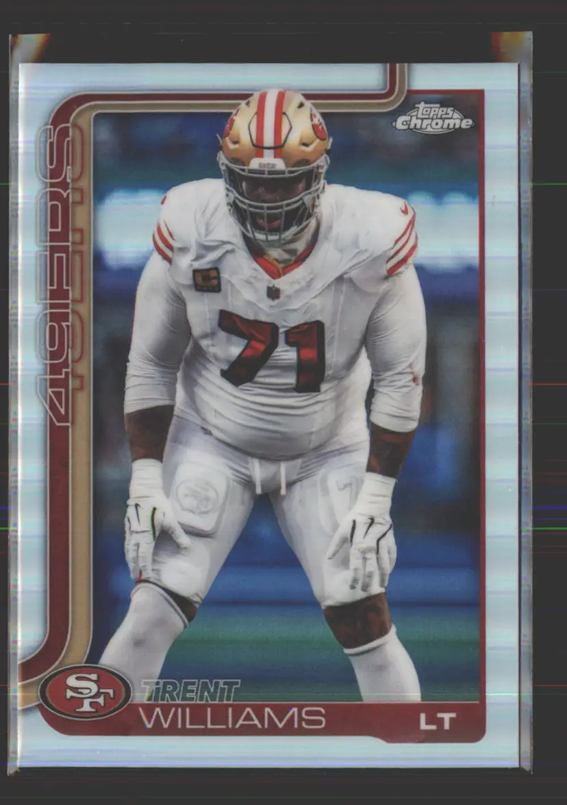 Trent Williams 2025 Topps Chrome Refractor #265 - (142) - San Francisco 49ers