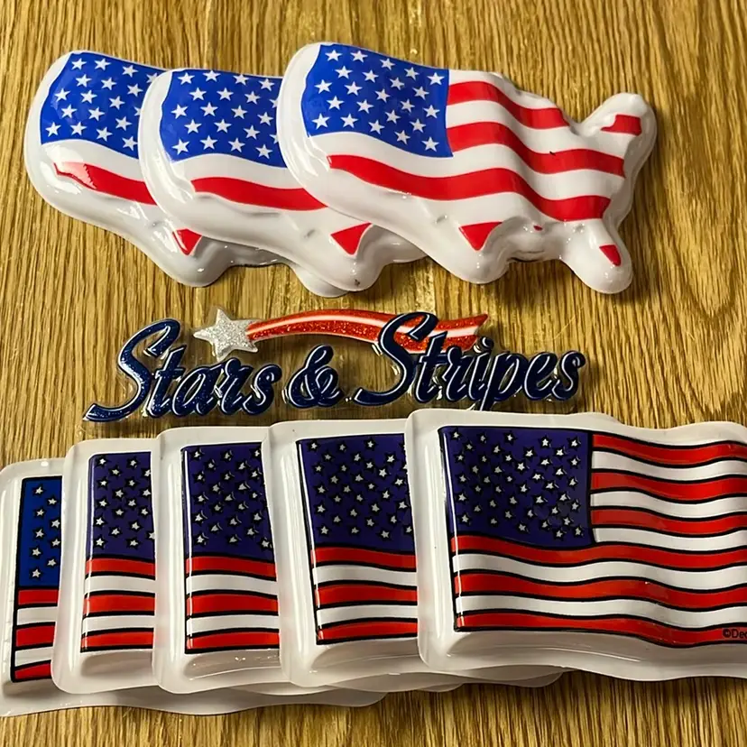 Patriotic Cake Topper Lot