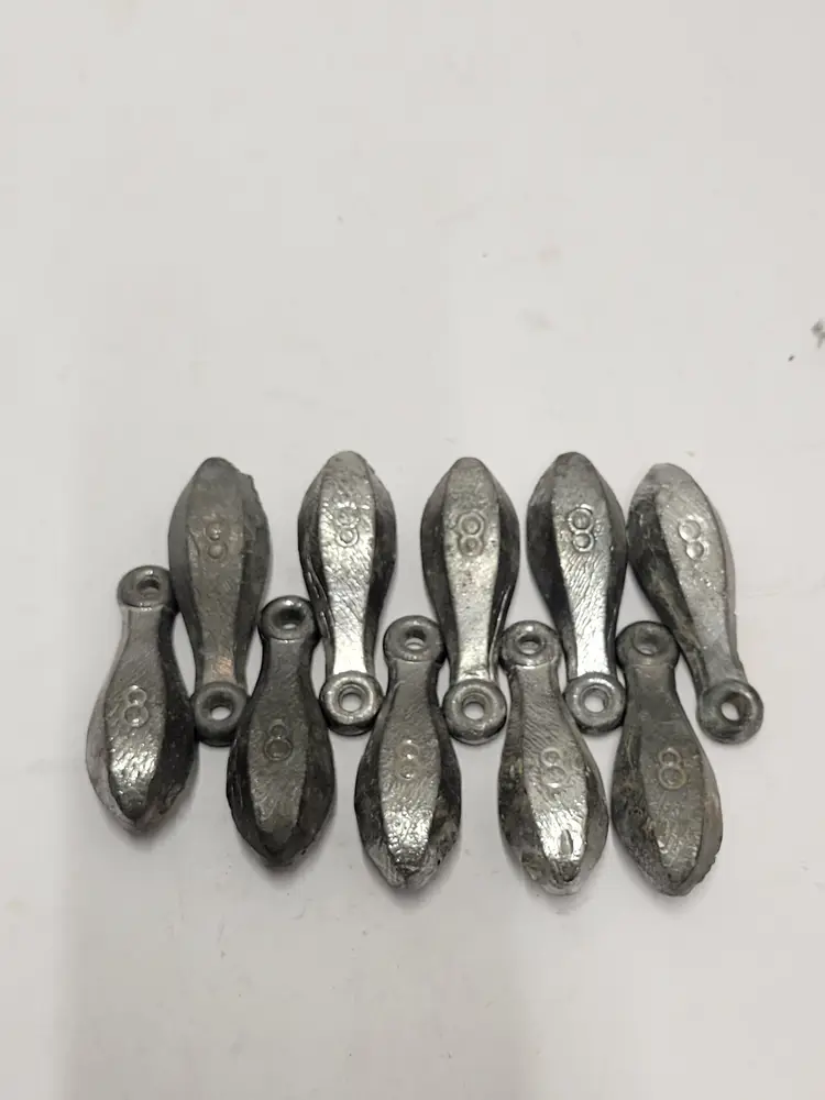 5 lbs of 8oz Bank Sinkers/Weights 10 count. 2 5 Oz Added