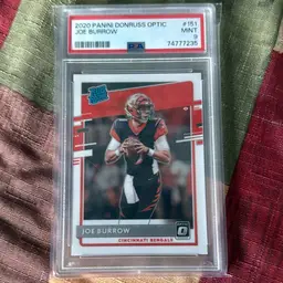 Graded Joe Burrow Rookie Card