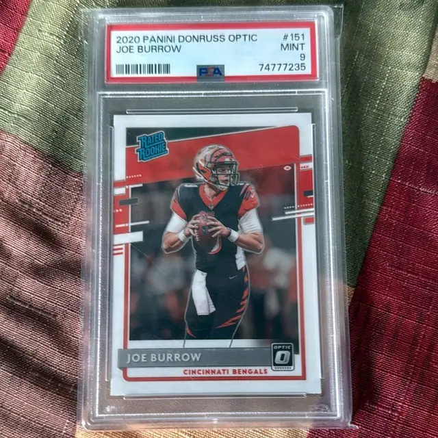 Graded Joe Burrow Rookie Card