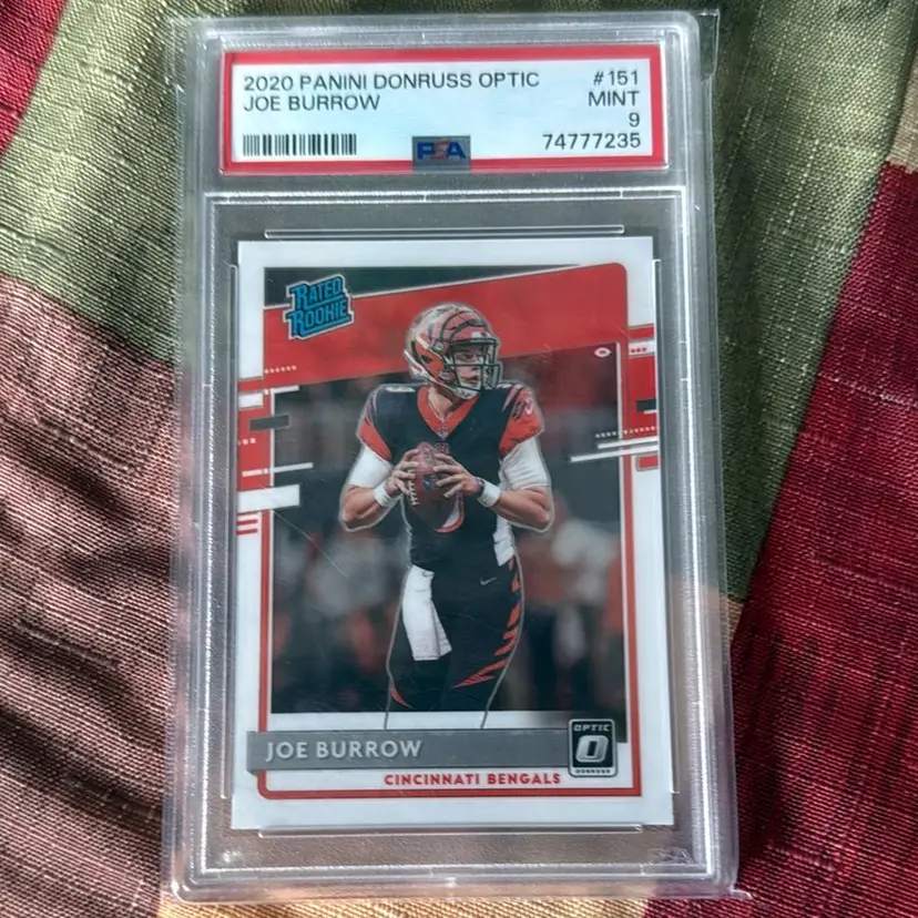 Graded Joe Burrow Rookie Card