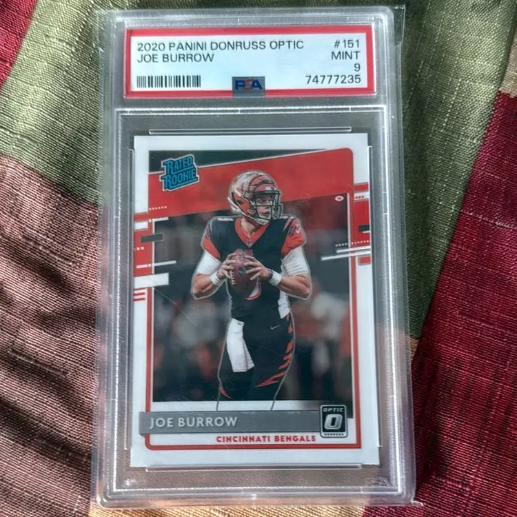 Graded Joe Burrow Rookie Card