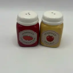 Ceramic Salt And Pepper Shakers, 2” Tall
