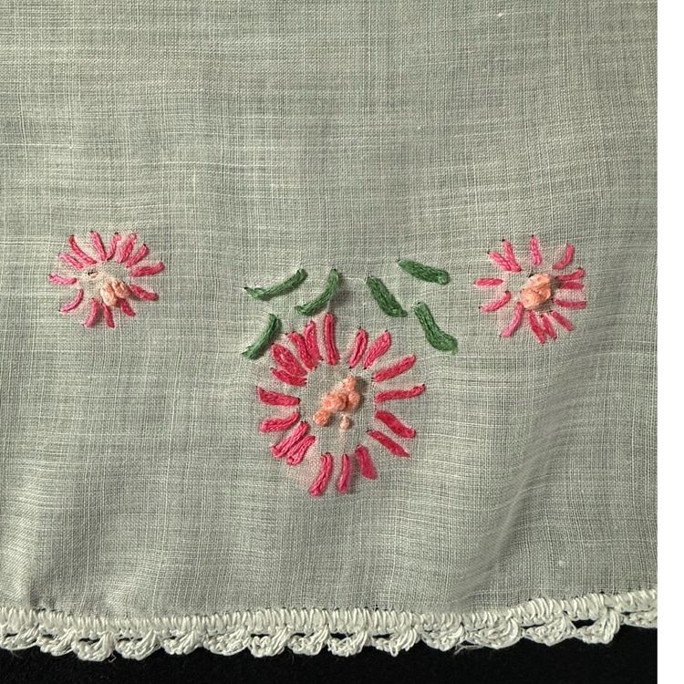 Vintage Hand Embroidered Doily