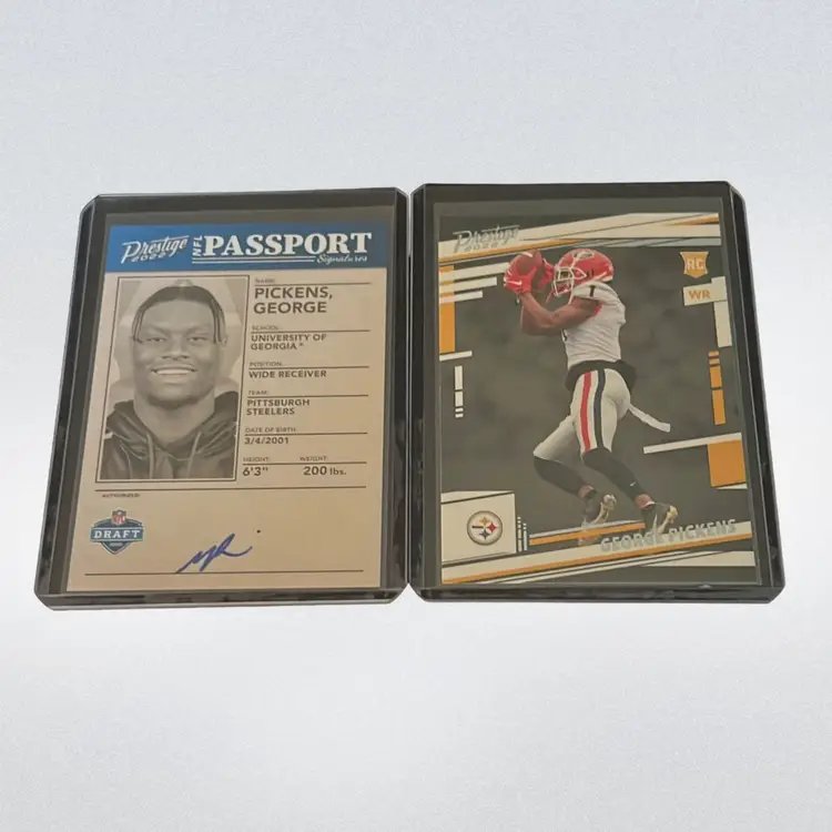 2022 Panini Prestige George Pickens Rookie Passport Auto/Base Pittsburgh Steelers