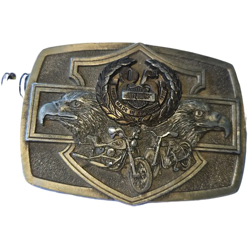 vintage Harley-Davidson belt buckle 1989