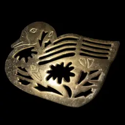 Brass Duck Trivet