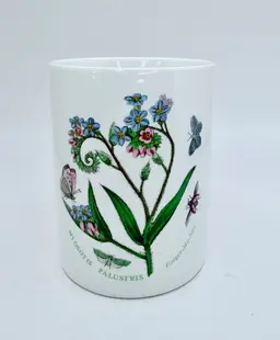 Portmeirion Botanic Garden Forget-me-knot Cup Vase Crock 4" Vintage