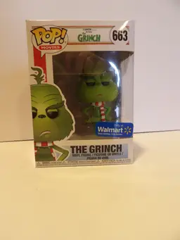 * The Grinch (Scarf) Walmart Exclusive Funko Pop #663 Vinyl Figure New In Box