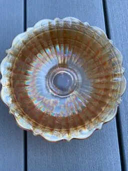 VINTAGE FENTON MARIGOLD CARNIVAL GLASS BOWL