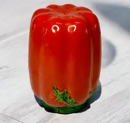 Single Ceramic Vintage Tomato Salt, Pepper or Spice Shaker Japan