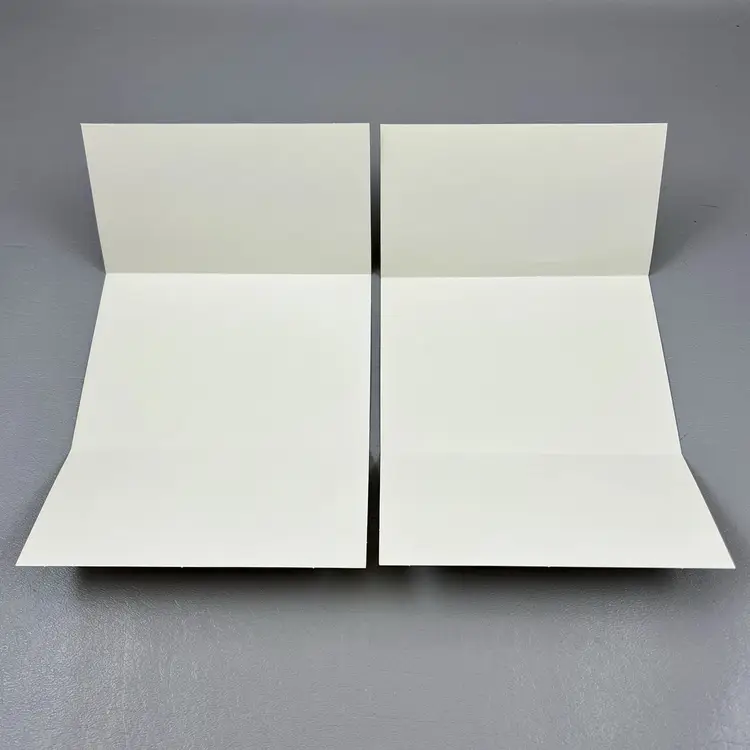 Vintage Lot Of Two Floral Fold A Note Cards Watercolor Style Dahlias Forget-Me-Not