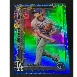 2025 Topps Holiday Shohei Ohtani Blue Glitter Sp Dodgers