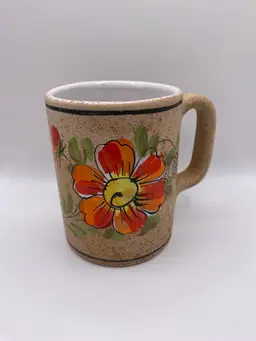 Holt Howard Hand Painted Stoneware Pottery Mug Italy