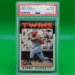 1986 Topps Kirby Puckett PSA 8