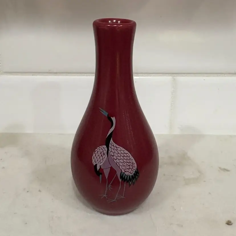 Imperial Collection Japanese Antique Or Vintage Mini Vase Birds