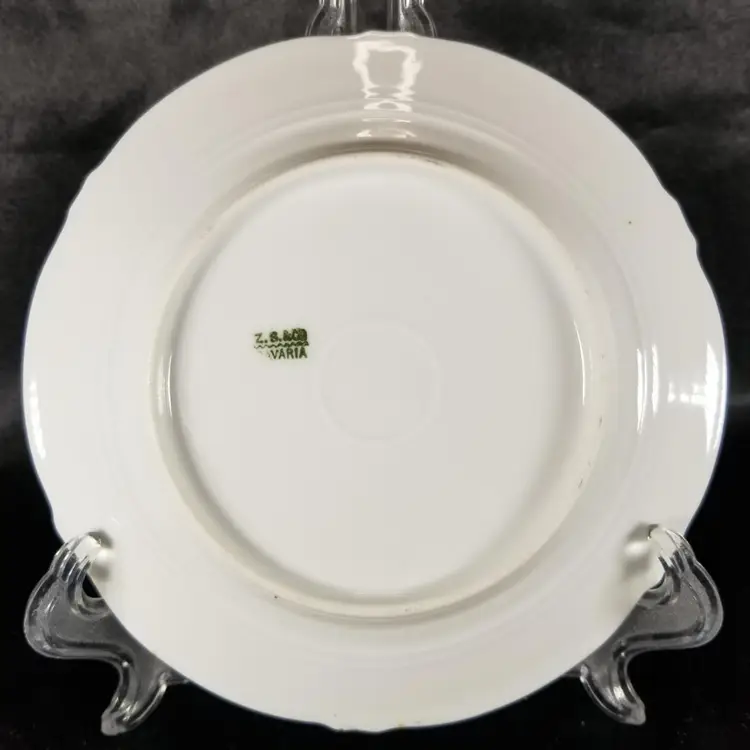 Antique Zeh Scherzer Wild Rose Bread & Butter Plate