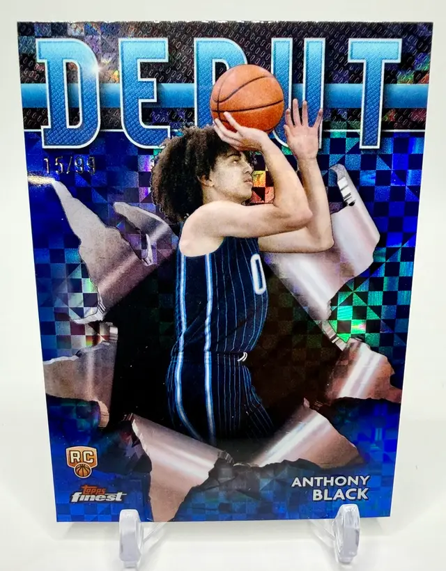 Anthony Black 2023-24 Topps Finest Debut #SS-24 Blue Checkerboard /99 Orlando RC