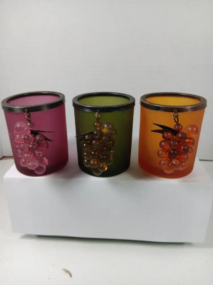 Vintage Grape Cluster Candle Holders