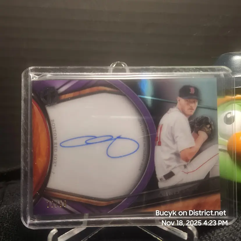 2018 Topps Tribute Purple Auto - Chris Sale Boston Red Sox 33/50