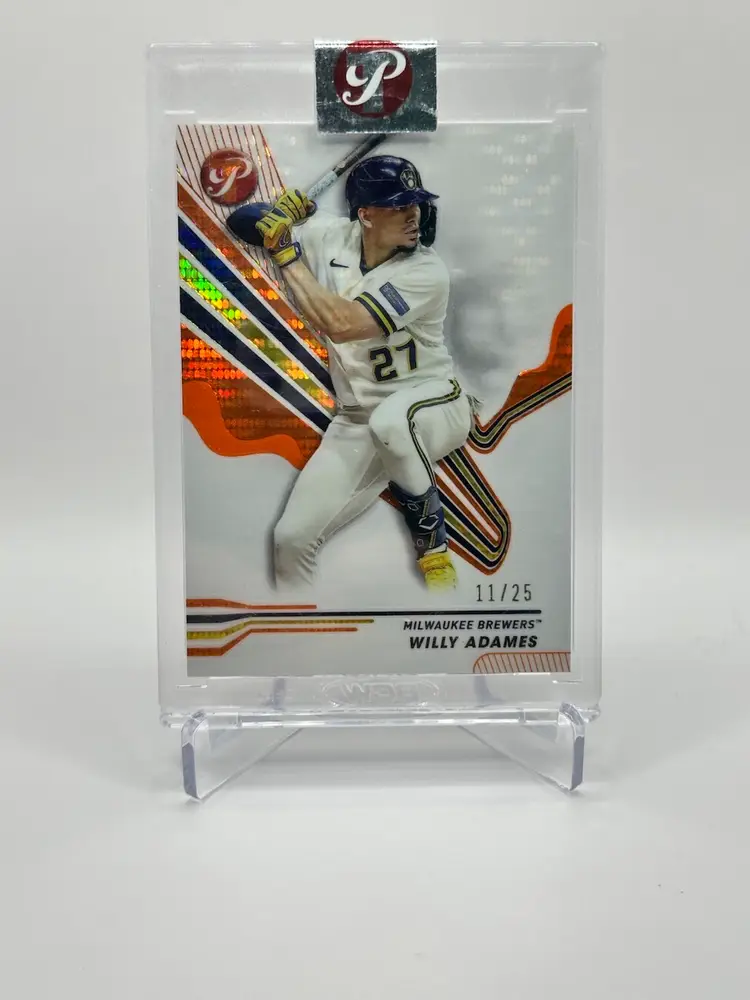 Willy Adames • 2024 Topps Pristine- Orange Pristine Refractor /25 • Milwaukee Brewers