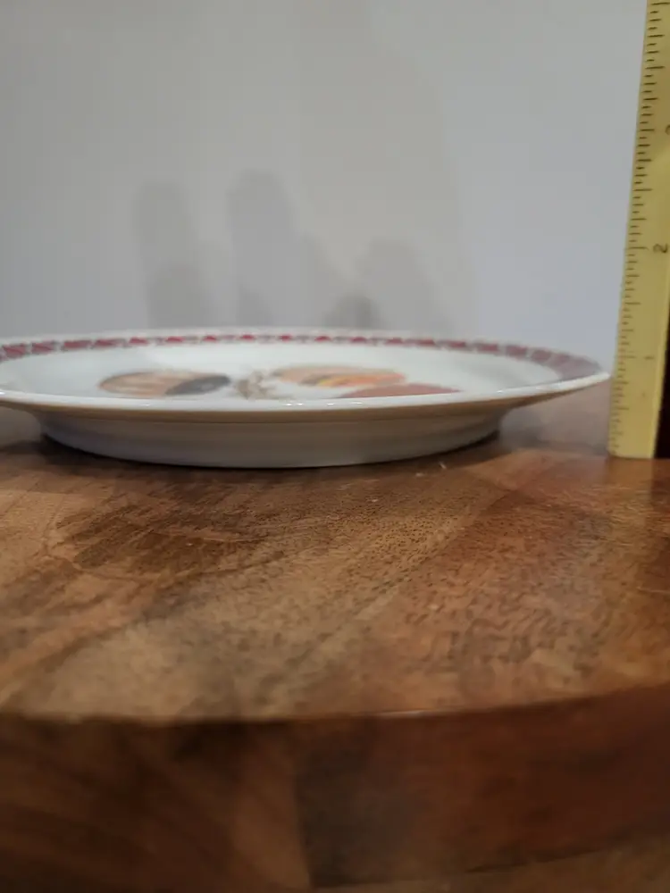 Vintage Ukranian Egg Decorative Plate Quilted Design