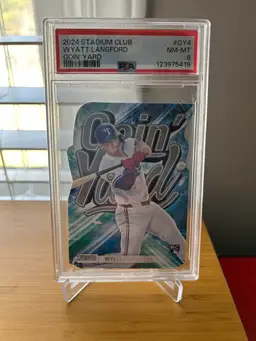2024 Topps Stadium Club Wyatt Langford Goin’ Yard PSA 8 No. GY-4