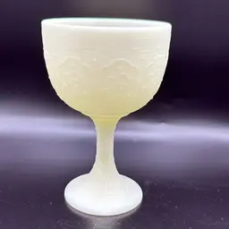 Fenton Custard Persian Medallion Goblet