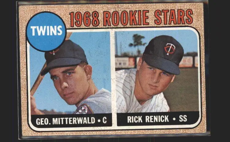Twins 1968 Rookie Stars (Mitterwald / Renick) 1968 Topps #301 - (140) - Minnesota Twins