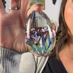 Purple Flower Paperweight