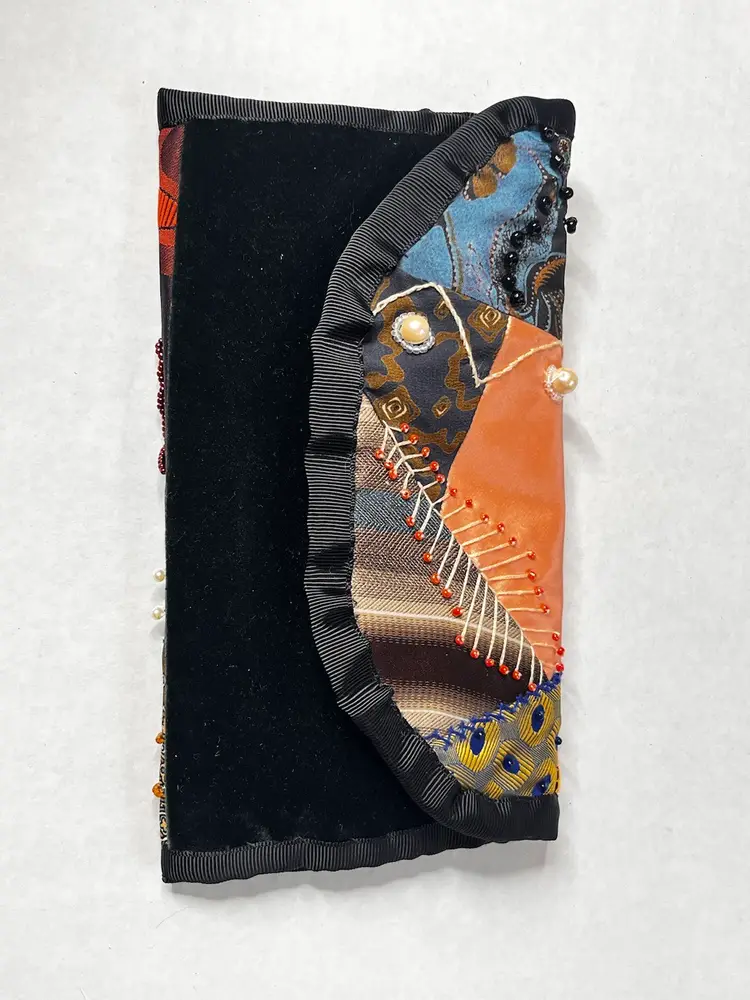 Vintage Handmade Crazy Patchwork Handbag