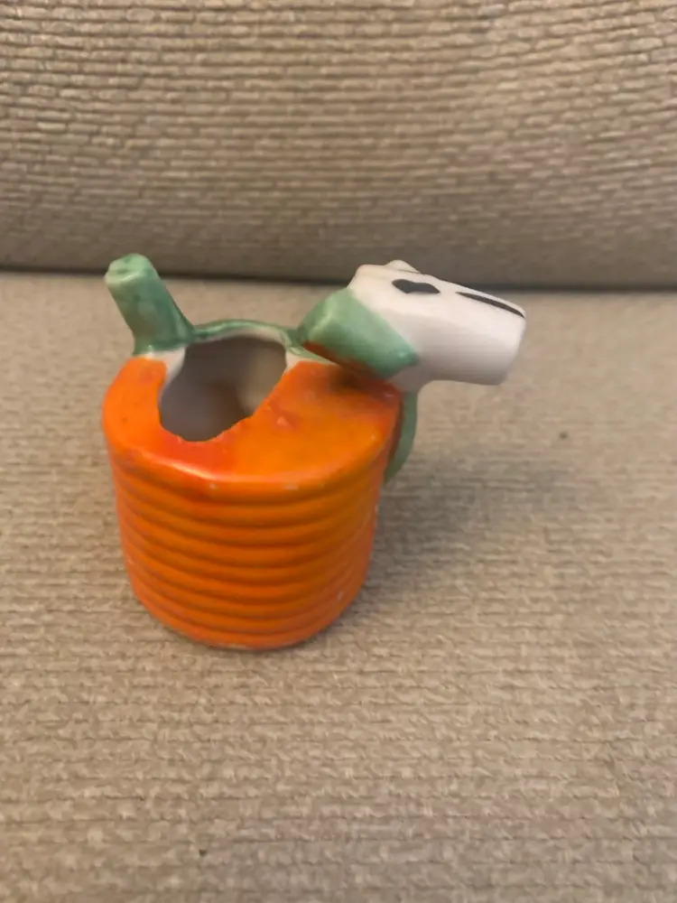 Dog With Basket Toothpick Holder