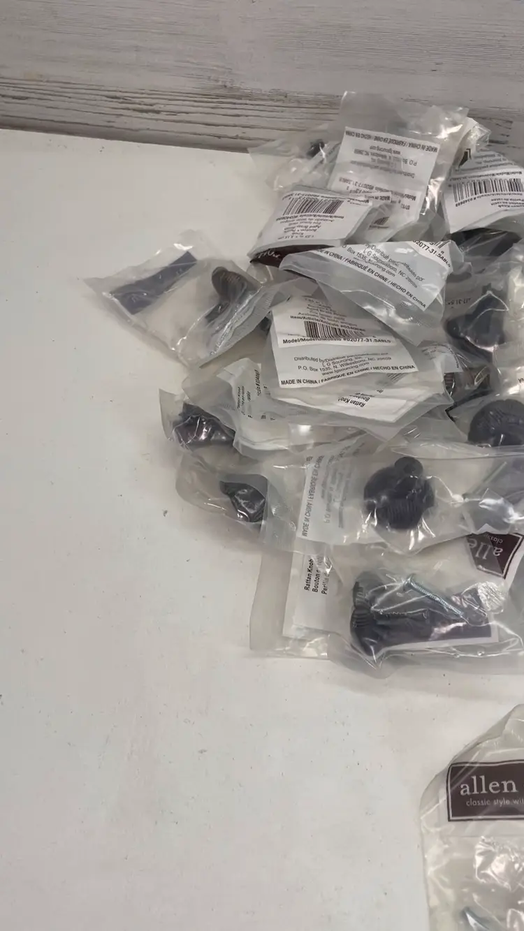 Lot Of 48 Allen + Roth Aged Brass Door Knobs New