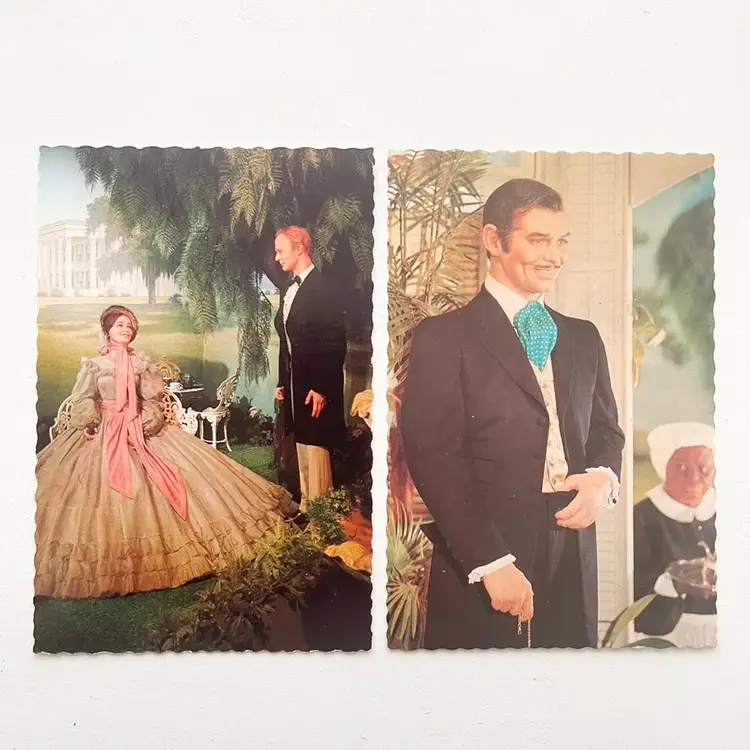 Movieland Wax Museum Souvenir Postcards Gone With The Wind